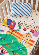 Jogo de Cama Berço Trio - Ir à Escola